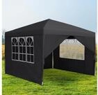 LuxusKollektion Faltpavillon Faltpavillon 3x3m Anthrazit Wasserdicht
