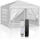 LuxusKollektion Faltpavillon Faltpavillon 3x3m Wei&szlig; UV 50+ 4 Seitenteile