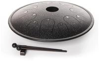 FAME Steel Tongue Drum,14" Copper Tongue Drum Natural C Black Sparkle Steel...