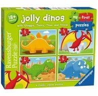 Ravensburger Puzzle Dinosaurier-Puzzle 2+3+4+5St&uuml;ck, Puzzleteile