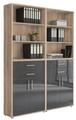 BMG M&ouml;bel Aktenschrank Office Edition (Set 20, B&uuml;roschrank mit Metallgriffen,...