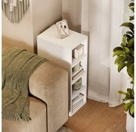 Vicco B&uuml;cherregal Rula, Wei&szlig;, 25 x 81.6 cm