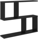 vidaXL Regal Wandregal Schwarze Eiche 60 x 12 x 50,5 cm Holzwerkstoff, 1-tlg.