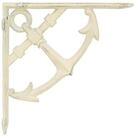 vidaXL Wandregal 145 x 145 x 35 cm Wandregalhalterungen 12 stk Antik Wei&szlig;...