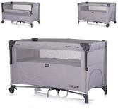 Chipolino Baby-Reisebett Relax Leinen, 2 Ebenen, R&auml;der, als Beistellbett...