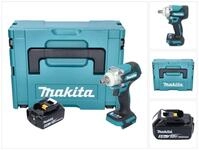 Makita Akku-Schlagschrauber DTW 301 T1J 18 V 330 Nm 1/2" Brushless + 1x Akku 5,0 Ah +