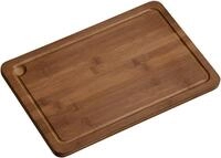 KESPER&reg; Schneidebrett Schneidebrett mit Saftrille aus dunklem Bambus Ma&szlig;e 38...