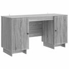 vidaXL Schreibtisch Schreibtisch Grau Sonoma Holzwerkstoff 142,5 x 50 x 75 cm...