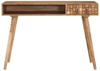 vidaXL Schreibtisch, B&uuml;rotisch Computertisch 115x50x76 cm Massivholz Akazie