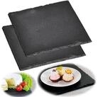 KESPER&reg; Servierplatte Servierplatte aus Schiefer, Ma&szlig;e: 20 x 20 cm - 2er Set...