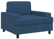 vidaXL Sessel Sessel Blau Stoff (1-St)