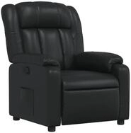 vidaXL Sessel vidaXL Relaxsessel Schwarz Kunstleder
