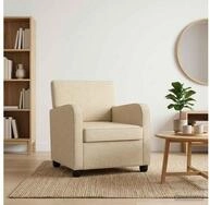 vidaXL Sessel vidaXL Sessel Creme Stoff