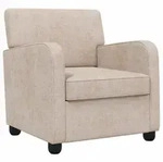 vidaXL Sessel Sessel Beige Chenille (1-St) beige