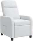 vidaXL Sessel Liegesessel Wei&szlig; Stoff (1-St)