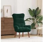 vidaXL Sessel, Sessel Dunkelgr&uuml;n 69 x 74 x 93 cm Samt