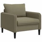 vidaXL Sessel XL-Sessel Khaki Samt (1-St)