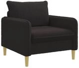 vidaXL Sessel XL-Sessel Schwarz Boucl&eacute; (1-St)