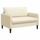 vidaXL Sessel XXL-Sessel Creme Samt (1-St)