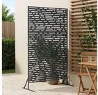 vidaXL Gartenzaun Sichtschutz 100 x 50 x 180 cm Stahl Anthrazit, (1-St)