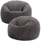 icon Sitzsack Erwachsene 2er Set Klassischer Sitzsack aus Cord &bdquo;Kingston&ldquo;,