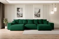 ALTDECOR Wohnlandschaft ESKAR-U, Couch mit Schlaffunktion, Wohnzimmer -
