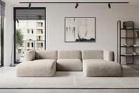 ALTDECOR Wohnlandschaft MIRA-U1, Sofa Praktische Bequeme Funktionsecke Couch...