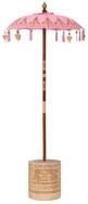 vidaXL Bodenmatte Balinesischer Sonnenschirm mit Sockel Rosa 95 x 95 x 260 cm...