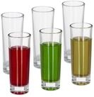 relaxdays Schnapsglas Schnapsgl&auml;ser im 6er Set, 6-tlg., Glas