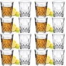 LuxusKollektion Schnapsglas Schnapsgl&auml;ser 60ml bleifrei Glas schwerer Boden 16