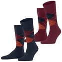 Burlington Socken Burlington Everyday Argyle Herren (2-Paar)