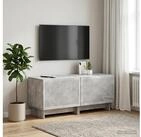 vidaXL TV-Board vidaXL TV-Schrank Betongrau Holzwerkstoff