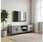 vidaXL TV-Board vidaXL TV-Schrank 167,5 x 33 x 50 cm Sonoma-Grau Holzwerkstoff