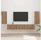 vidaXL TV-Schrank TV-Schrankset 4 stk. Artisan-Eiche Holzwerkstoff (4-St)