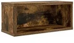 vidaXL Aufbewahrungsbox CD Aufbewahrungsregal Raucheiche 40 x 17 x 17 cm