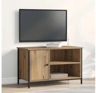 vidaXL TV-Board vidaXL TV-Schr&auml;nk 80 x 40 x 50 cm Artisan-Eiche Holzwerkstoff