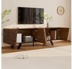 MODFU Lowboard Fernsehschrank 160x50,5x39 cm mit Wellenfront und Kabelmanagement