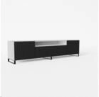 Masseno Lowboard VAREN 200 cm TV-Schrank mit 3 T&uuml;ren Wei&szlig;