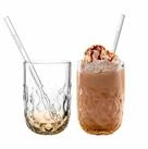 LEONARDO Latte-Macchiato-Glas Gocce, 4-tlg., Glas