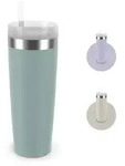 Emsa Trinkflasche Travel Mug Cool3, integrierter Strohhalm, 0,5 L, 12 h k&uuml;hl...