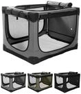 LuxusKollektion Hunde-Transportbox Hundebox faltbar Transportbox Auto Netzfenster