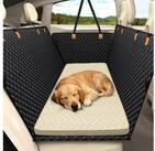 LuxusKollektion Hundematte Hundekissen R&uuml;cksitz Sitzschutz Cremefarben M...