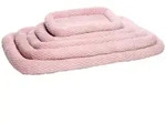 Flamingo Tierkissen Hundekissen Naya rechteckig rosa mit Rand f&uuml;r Drahtk&auml;fig rosa