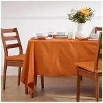 Homescapes Tischdecke Tischdecke terrakotta &ndash; 178 x 300 cm, 100% Baumwolle...