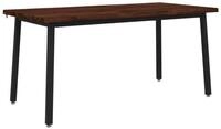 vidaXL Esstisch Live Edge Esstisch 160 x 90 x 75 cm Massivholz (1-St)