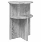 vidaXL Beistelltisch vidaXL Beistelltisch Graues Sonoma &Oslash; 39,5 x 55 cm...