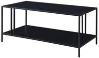 en.casa Couchtisch, Wohnzimmertisch &raquo;Kumlinge&laquo; Metall 40 x 110 x 55 cm Schwarz