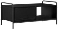vidaXL Couchtisch vidaXL Couchtisch Schwarz Eichen-Optik 90 x 49 x 41 cm