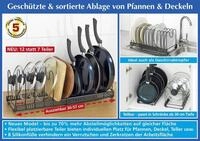 Maximex Zubeh&ouml;raufbewahrungsst&auml;nder Deckel und Pfannenhalter ausziehbar 2in1...