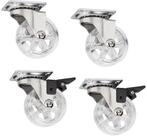 SO-TECH&reg; M&ouml;belrolle RAPID Design Lenkrolle, (4-St), &Oslash; 50 mm transparent, 2...